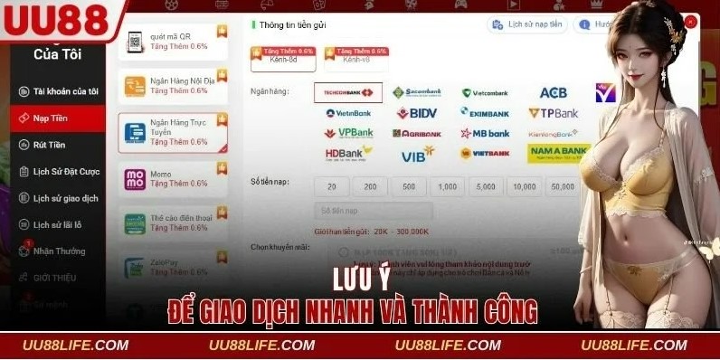Lưu ý để giao dịch nhanh và thành công